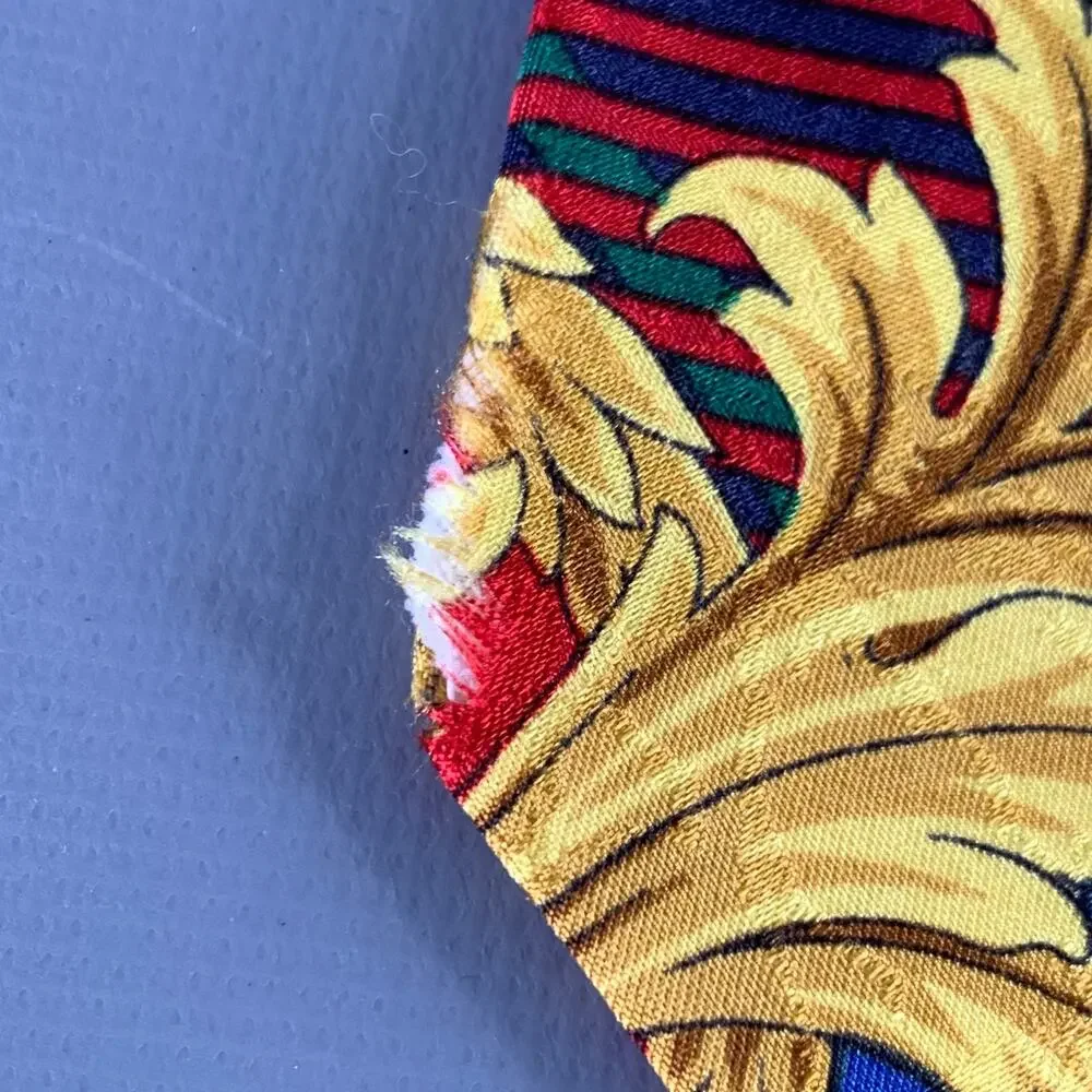 GIANNI VERSACE Multi Color Baroque Silk Tie
